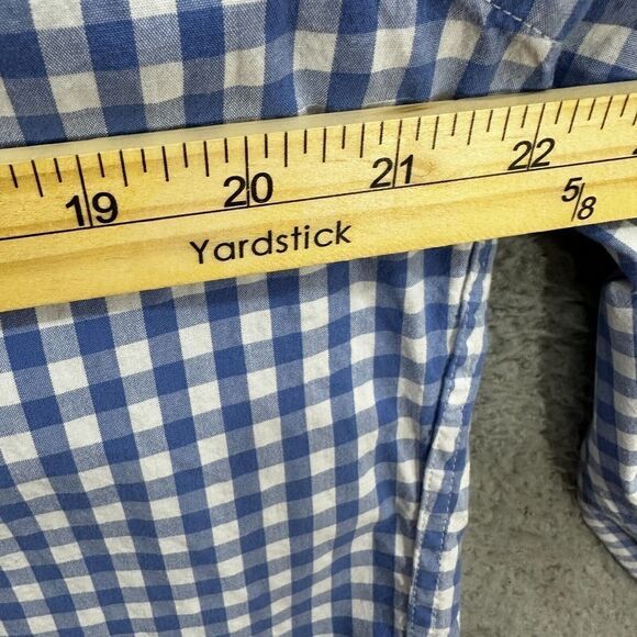 J. Crew mens shirt Large blue plaid button down flex washed long sleeve classic‎ - Picture 4 of 6